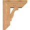 Ekena Millwork Balboa Slat Smooth Bracket w/ Offset Brace, Western Red Cedar, 7 1/2"W x 18"D x 22"H BKT0806X18X22BOA06SWR - alternate 4